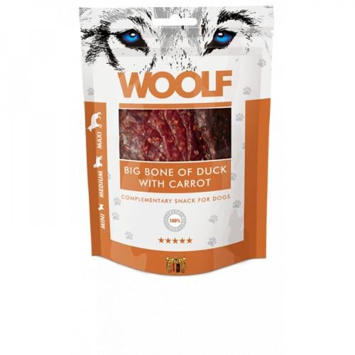 وولف مكافات عظام البط مع الجزر للكلاب Woolf 100g