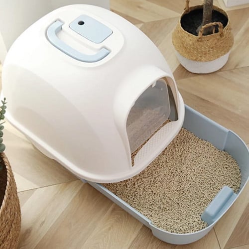 ليتر بوكس مغلق مع درج تنظيف و مجرفة