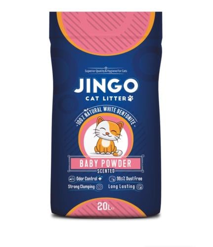 جينغو رمل للقطط بعدة روائح JINGO 20L