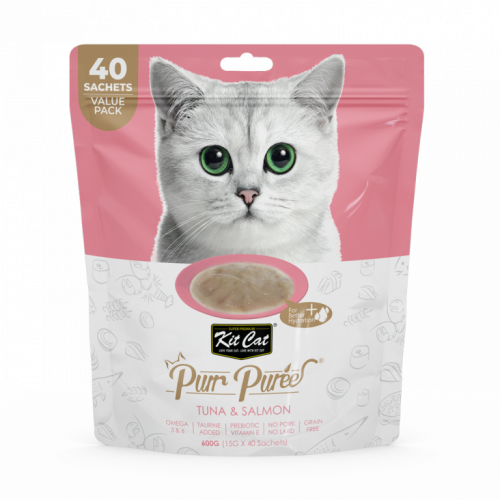 كت كات مكافات كريمية بالتونا والسالمون KitCat 40x1...