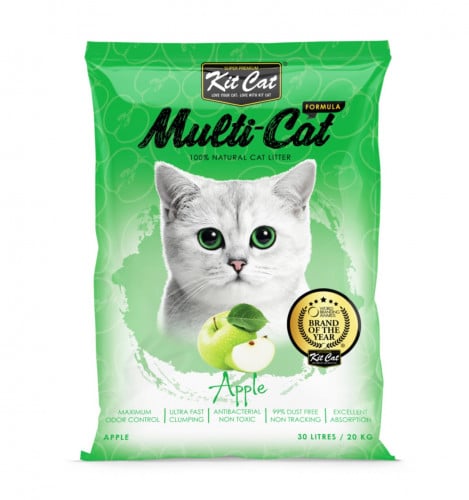 رمل كت كات 20 كيلو برائحة التفاح kitcat 20kg