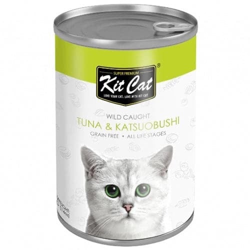 كت كات معلبات التونا وسمك الكاتسوبوشي KitCat 400g