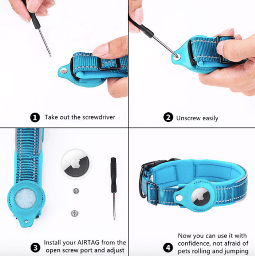 طوق airtag سميك