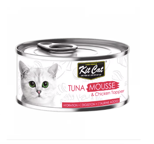 كت كات معلبات التونا مع الدجاج Kit Cat 80g