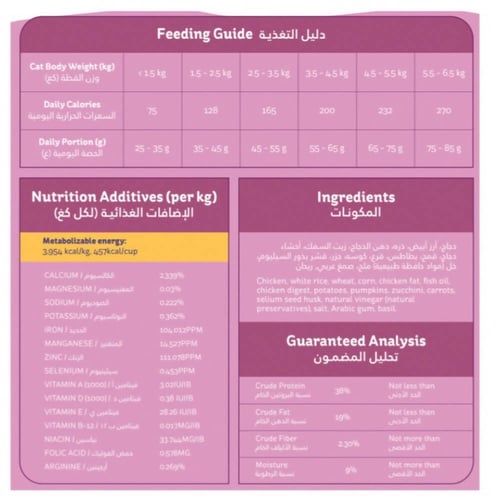 هريرة طعام جاف للقطط الصغيرة بالدجاج والخضار بعدة...