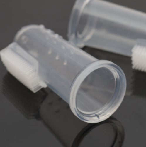 فرشاة اسنان سيلكون شفاف للقطط والكلاب Silicone Too...