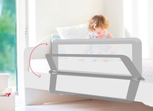 حاجز سرير أطفال من إلفي بيبي, 120سم, رمادي