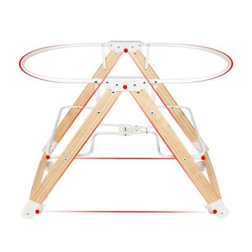 سرير اطفال قابل للطي بجوانب شفافة مع ناموسية