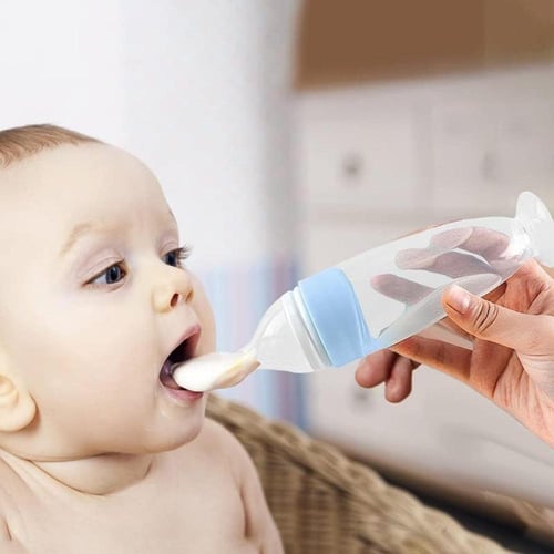 ملعقة طعام للأطفال مع كوب شفط ثابت، ملاعق أطفال مت...