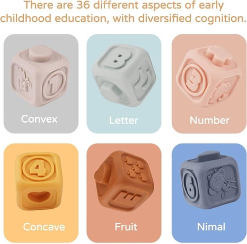 مجموعة ألعاب حسية للأطفال من عمر 6 إلى 12 شهرًا -...