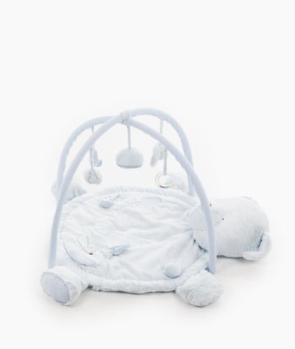 بساط جلسة اللعاب الدب - أزرق