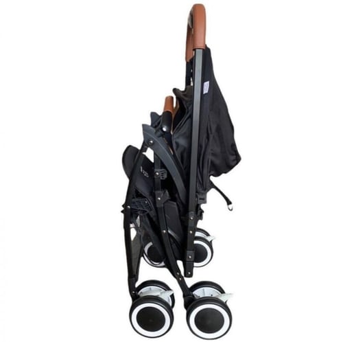 عربة أطفال 5 في1 خفيفة الوزن مع ظهر مائل ومظلة وقض...