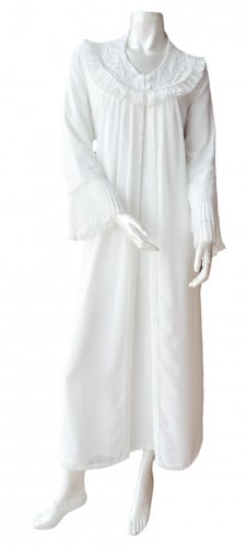 روب استقبال نفاس قطن و شيفون تصميم عصري وانيق لون...