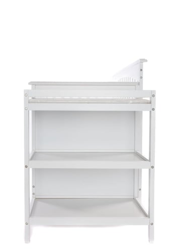 سرير خشب +طاولة غيار + رفوف دولاب خشب صنوبري