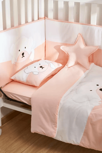 طقم سرير أطفال مكون من 6 قطع