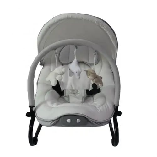 إلفي بيبي كرسي هزاز للأطفال مزود بموسيقى لون رمادي...