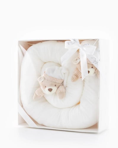 حاجز سرير - أبيض