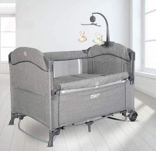 سرير مشترك و محبس 4 في 1 - بناموسية والعاب