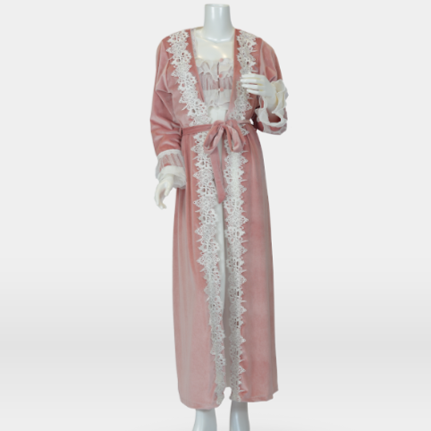 روب استقبال مخمل من قطعتين