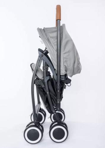 عربية أطفال خفيفة الوزن مع ظهر مائل ومظلة وقضيب دف...