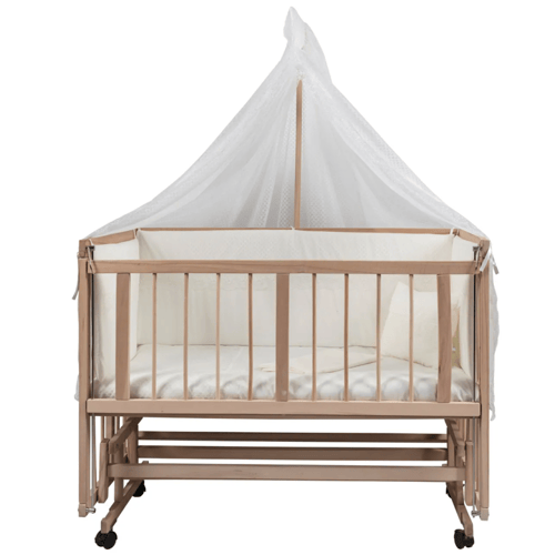 سرير هزاز وثابت خشب