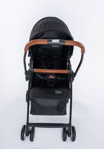 عربة أطفال 5 في1 خفيفة الوزن مع ظهر مائل ومظلة وقض...