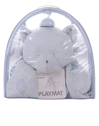 بساط جلسة اللعاب الدب - أزرق