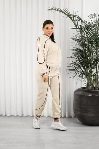 ترنج شتوي كاجوال سحاب رياضي مزموم مع قبعة