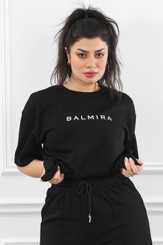 ترنج نسائي كاجوال طبي أكمام متوسطة الطول و تيشرت ط...