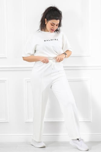 ترنج نسائي كاجوال طبي أكمام متوسطة الطول و تيشرت ط...