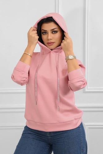 هودي بأكمام طويلة وقبعة