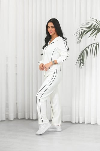 ترنج شتوي كاجوال سحاب رياضي مع قبعة