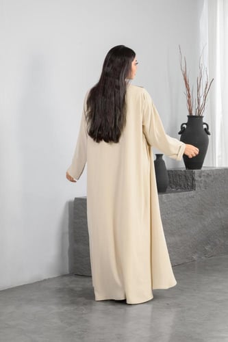 عباية كريب ناعم دبل كلوش