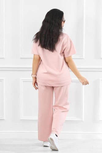 ترنج نسائي كاجوال بتيشرت طويل مزود بجيب