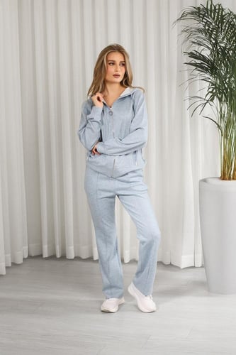 ترنج شتوي سحاب بأكمام طويلة وقبعة