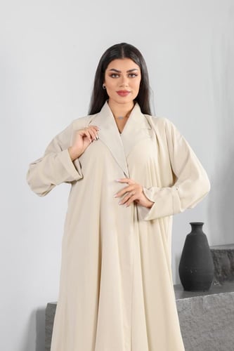 عباية كريب ناعم دبل كلوش