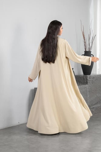 عباية كريب ناعم دبل كلوش