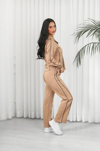 ترنج شتوي كاجوال سحاب رياضي مع قبعة