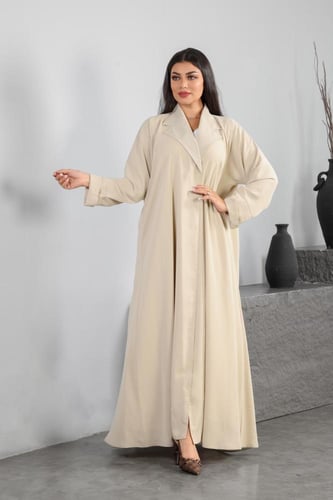 عباية كريب ناعم دبل كلوش