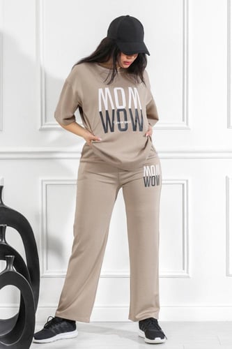 ترنج نسائي كاجوال طبي أكمام متوسطة الطول و تيشرت ط...