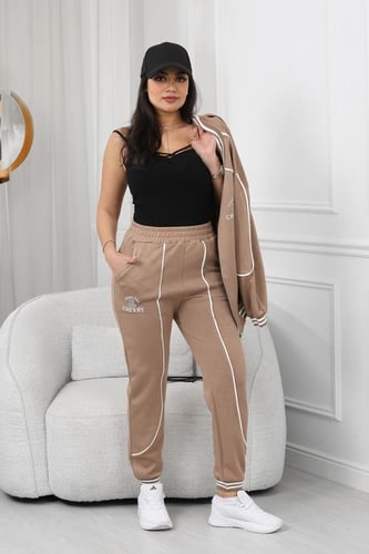 ترنج شتوي كاجوال توب بسحاب مزموم بأكمام طويلة