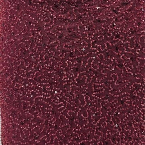 فستان سهرة ميدي خرز مكشوف الأكتاف