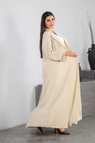 عباية كريب ناعم دبل كلوش