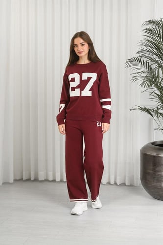 ترنج شتوي كاجوال بأكمام طويلة وياقة مدورة