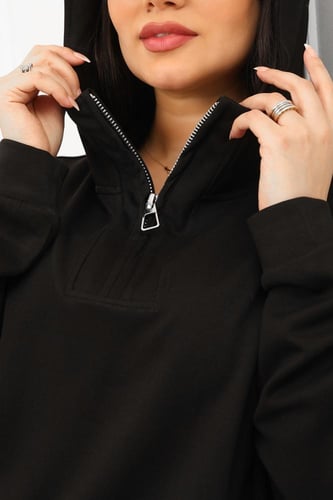 هودي مزود بجيوب امامية وقبعة