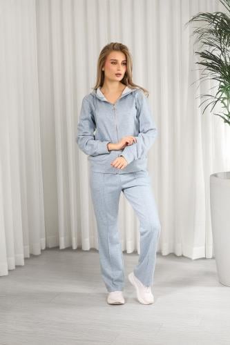 ترنج شتوي سحاب بأكمام طويلة وقبعة