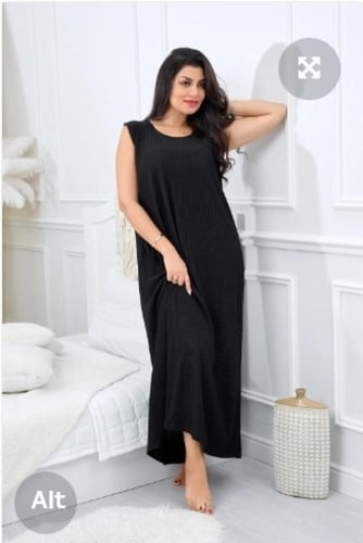 فستان ميدي بطول يصل للكاحل انيق عربي ماكسي حفر