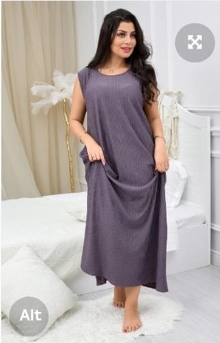 فستان ميدي بطول يصل للكاحل انيق عربي ماكسي حفر