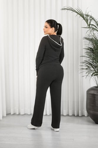 ترنج شتوي كاجوال بأكمام طويلة وقبعة وسحاب قصير أعل...