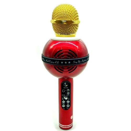 ميكروفون لاسلكي مع اضاءة ملونة موديل Ws-878